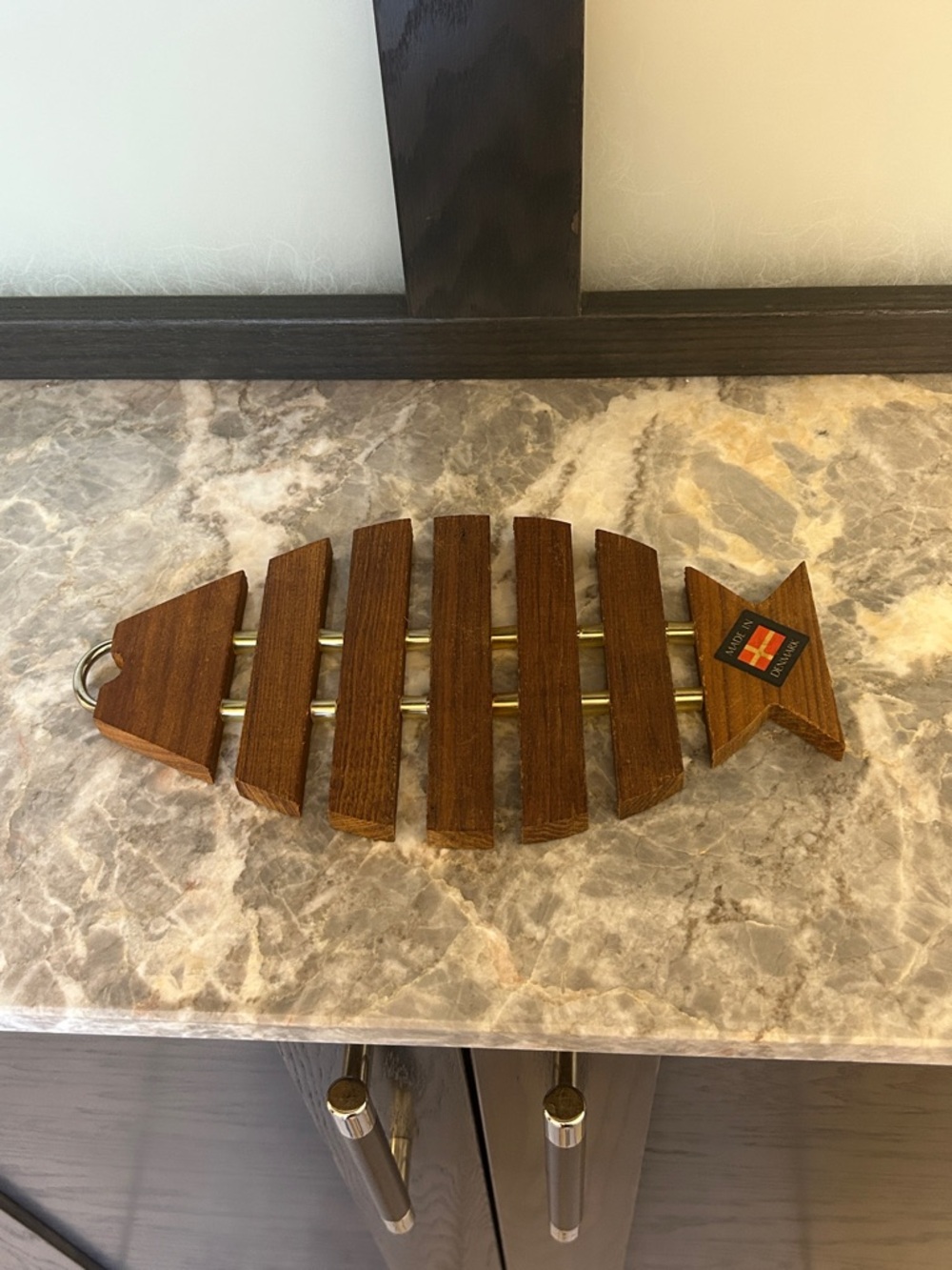 Teakwood Trivets Made in Denmark - set of 2